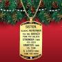 Sister Inspirational Jewelry Golden Necklace Gift- Always Remember You Are Braver Than You Believe