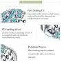 FOREVER QUEEN Birthstone Charms for Charms Bracelet- 925 Sterling Silver Bead Openwork Charms, Happy Birthday Charms for Bracelet and Necklace