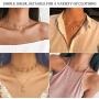 4 Sets Layered Choker Necklace Gold Butterfly Star Moon Heart Pendant Necklace Cute Vsco Multilayer Chain Choker Necklace for women teen girl