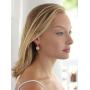 Mariell Tailored Solitaire Drop Earrings with Brilliant Round Crystals in Rose Gold Tone. Loved By All!