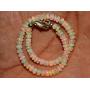 18+ Carat Natural Gemstone Ethiopian Opal Rondelle Plain Beads 7 Inch Bracelet