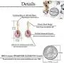 Swarovski Crystal Halo Teardrop Drop Dangle Earrings for Women 14K Rose Gold Plated Hypoallergenic Jewelry Swarovski Crystal Halo Teardrop Drop Dangle Earrings for Women 14K Rose Gold Plated Hypoallergenic Jewelry