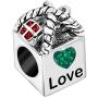 JMQJewelry Mom To Shop Heart Love Birthstone Charms for Bracelets Mother Wife Grandma Sister Gifts