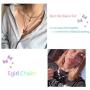 Butterfly Lock Chains Necklace Angel Layered Choker Emo Aesthetic Chunky Chains for Eboy Egirl Women Men (#1-Silver)