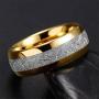 wedding ring set Two Rings His Hers Couples Rings Womens 10k Yellow Gold Filled White CZ Wedding Engagement Ring Bridal Sets & Mens Titanium Wedding Band