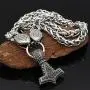 3D Snake Head Viking Pendant NECKLACE With Rare BREDSATRA (replica) Thors Hammer - Stainless Steel Chain - Mjolnir Scandinavian Pagan Fenrir Nordic Steampunk 3D Snake Head Viking Pendant NECKLACE With Rare BREDSATRA (replica) Thors Hammer - Stainless Steel Chain - Mjolnir Scandinavian Pagan Fenrir Nordic Steampunk