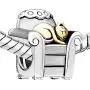 Q&Locket Sleepy Cat In Chair Two Tone Charm Bead For Bracelet Q&Locket Sleepy Cat In Chair Two Tone Charm Bead For Bracelet