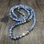 Self-Discovery 108 Mala Stone Beads Wrap Wrist Bracelet with Elephant Charm Handmade Jewelry Gift