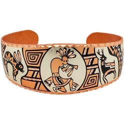 Southwest Native American Kokopelli Bracelets Unisex-Adult Women Kids Girls, Handmade Copper Kokopelli Jewelry