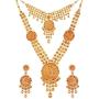 Efulgenz Indian Bollywood Bridal Wedding Kundan Crystal Necklace Earring Maang Tikka Head Chain Nose Ring Bracelet Jewelry Set