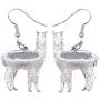 NEWEI Enamel Alloy South America Alpaca Earrings Drop Dangle Fashion Unique Animal Jewelry For Women Girls Gift Charms