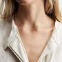 Gold Chain Choker Necklace,14K Gold Plated Dainty Cute Lip Chain Long Necklace Delicate Fashion Choker Necklace Jewelry Gift for Women