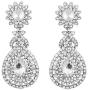 Aheli Classy Silver Tone Bollywood Wedding Party Wear Drop Dangle Earrings for Women Ethnic Indian Fashion Jewelry