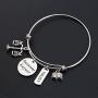 SEIRAA Scales of Justice Lawyer Gift Awesome Lawyer Bracelet Law Student Graduation Gift Stainless Steel Law Bracelet