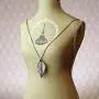 Paz Creations .925 Sterling Silver Leaf Necklace, Made in Israel Paz Creations .925 Sterling Silver Leaf Necklace, Made in Israel