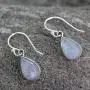 NOVICA Rainbow Moonstone and .925 Sterling Silver Dangle Teardrop Earrings, Luminous Light NOVICA Rainbow Moonstone and .925 Sterling Silver Dangle Teardrop Earrings, Luminous Light