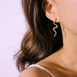 Snake Earrings for Women Gold Snake Earrings Silver Snake Drop Dangle Earrings Snake Stud Earrings Snake Hoop Earrings Serpent Snake Jewelry