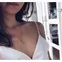 Tiny Horn Choker Crescent Moon Pendant Necklace for Women Girls Men 925 Sterling Silver 14K Gold Plated Open Heart Karma Full Waning Half Moon Boho Ball Bead Chain Minimalist Delicate Jewelry Gift