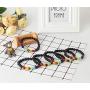 LOYALLOOK 6-12PCS Lava Stone Bracelet Chakras Bead Natural Stone Bracelet Oil Diffuser Bracelet
