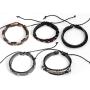 MRSXXNT Wrap Bracelets Mens Women Cowhide Multi-Layer Braided Leather Bracelet Bangle Adjustable Bracelet
