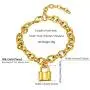 FindChic Handcuff Necklace Padlock Pendant Customized Handcuff Bracelet Partners in Crime Stainless Steel 18K Gold Plated Curb Chain Interlocking 18inch Friendship Statement Necklace for Girls & Women FindChic Handcuff Necklace Padlock Pendant Customized Handcuff Bracelet Partners in Crime Stainless Steel 18K Gold Plated Curb Chain Interlocking 18inch Friendship Statement Necklace for Girls & Women