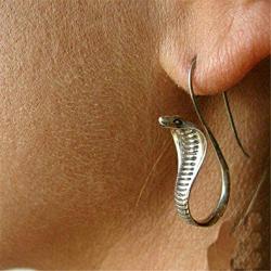 coadipress Vintage Cobra Dangle Earrings Personalized Animal Snake Hook Earrings for Women Girls Punk Gothic Ear Jewelry