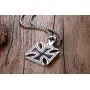 NattapholMens Necklace Stainless Steel Vintage Knights Templar Iron Cross Pendant Necklace for Men Biker Maltese Cross Jewelry NattapholMens Necklace Stainless Steel Vintage Knights Templar Iron Cross Pendant Necklace for Men Biker Maltese Cross Jewelry