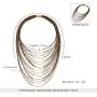D EXCEED Womens Layered Statement Necklace Ladies Gift Idea Jewelry Lightweight Multi Strand Statement Bib Necklace for Women D EXCEED Womens Layered Statement Necklace Ladies Gift Idea Jewelry Lightweight Multi Strand Statement Bib Necklace for Women