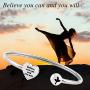 Dance Inspirational Keychain Dance Recital Gift Believe You Can and You Will