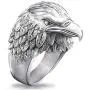 Vintage Hawk Eagle Ring for Men, Viking Eagle Head Rings, USA Flying American Bald Eagle Ring, Gothic Eagle Amulet Ring, Punk Animal Eagle Jewelry Gift for Veterans Men Boys Vintage Hawk Eagle Ring for Men, Viking Eagle Head Rings, USA Flying American Bald Eagle Ring, Gothic Eagle Amulet Ring, Punk Animal Eagle Jewelry Gift for Veterans Men Boys