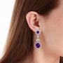 SWEETV Elegant Wedding Bridal Earrings for brides,bridesmaid- Cubic Zirconia Crystal Dangle Earrings for Womens Party Prom Pageant