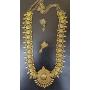 Sansar India Lotus Pendant Indian Necklace Jewelry Earrings Set for Girls and Women 1346