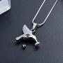 memorial jewelry Birthstone Personalized Hummingbird Cremation Urn Necklace Pendant Ashes Jewelry