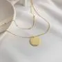 Deerllia Womens Gold Dainty Initial Necklace 18K Gold Plated Coin Pendant Name Layered Jewelry Deerllia Womens Gold Dainty Initial Necklace 18K Gold Plated Coin Pendant Name Layered Jewelry