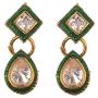Efulgenz Mangalsutra Indian Boho Antique Rhinstone Kundan Gold Plated Beaded Pendant Necklace Earring Jewelry Set
