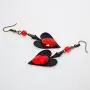 RareLove Vintage Lolita Red Rhinestone Teardrop with Butterfly Dangle Earrings RareLove Vintage Lolita Red Rhinestone Teardrop with Butterfly Dangle Earrings