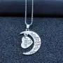 Misola I Love You to The Moon and Back Women Pendants Necklace Best Christmas Birthday Gifts for Mom Daughter Grandama Sisther Jewelry Gifts for Daughter Form Mom and Dad