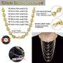 ChainsHouse Stainles Steel Coffee Beans Link Necklace for Men Women 18K Real Gold Plated Chain, 18''-30'',Send Gift Box ChainsHouse Stainles Steel Coffee Beans Link Necklace for Men Women 18K Real Gold Plated Chain, 18''-30'',Send Gift Box