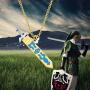 FAADBUK Zelda Jewelry Zelda Skyward Sword Keychain Skyward Sword Weapon Model Pendant Keychain Zelda Skyward Sword Gift for Family Friend