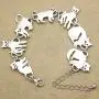 RechicGu Egyptian Bastet Cat Kitten Pet Animal Charms Chain Link Bracelet Bangle Gift RechicGu Egyptian Bastet Cat Kitten Pet Animal Charms Chain Link Bracelet Bangle Gift
