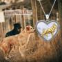ONEFINITY Sterling Silver Puppy Dog Necklace German Shepherd Pendant Necklace for Dog and Pet Lover Gifts