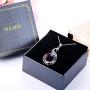 Sllaiss Phoenix Crystal Necklace Jewelry Crystals from Austria Nirvana of Phoenix Pendant Elegant Crystals Necklace for Women, Wife, Lover Birthday Anniversary Gift with Box