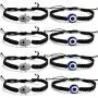 Caiyao 8 Pcs Handmade Evil Eye Braided Adjustable Strench Strand Red Black String Bracelet Set Protection and Good Luck Rope Cord Jewelry for Women Men Caiyao 8 Pcs Handmade Evil Eye Braided Adjustable Strench Strand Red Black String Bracelet Set Protection and Good Luck Rope Cord Jewelry for Women Men