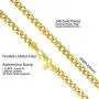 LIFETIME JEWELRY 5mm Cuban Link Chain Necklace for Women and Men 24k Gold Plated LIFETIME JEWELRY 5mm Cuban Link Chain Necklace for Women and Men 24k Gold Plated