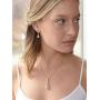Mariell 14K Gold Plated Pear-Shaped CZ Bridal, Bridesmaids or Prom Necklace and Earring Set