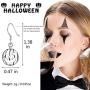 Halloween Theme Drop Dangle Earrings Sets Including Halloween Spider Pumpkin Ghost Bat Moon cat Skeleton Skull Halloween Earrings for Women Girls Kids