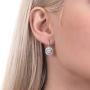BERRICLE Rhodium Plated Sterling Silver Cubic Zirconia CZ Art Deco Leverback Fashion Dangle Drop Earrings