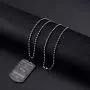 danjie Meaningful Dog Tag Necklace for Boy and Men,to My Grandson from Grandpa and Grandma Stainless Steel Necklace Inspirational Gifts for Grandson Jewelry