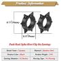 Xusamss Punk Jewelry Stainless Steel Spike Rivet Ear Clip Earrings