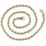 Hip Hop Width 3MM Rope Chain Necklace Fashion Gold Metal Twist Rope Chain Link Necklaces for Women Men Gifts Jewelry Hip Hop Width 3MM Rope Chain Necklace Fashion Gold Metal Twist Rope Chain Link Necklaces for Women Men Gifts Jewelry